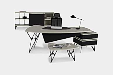 Coral Etajerli Yönetici Masası Takımı 245cm - Yönetici Takımları